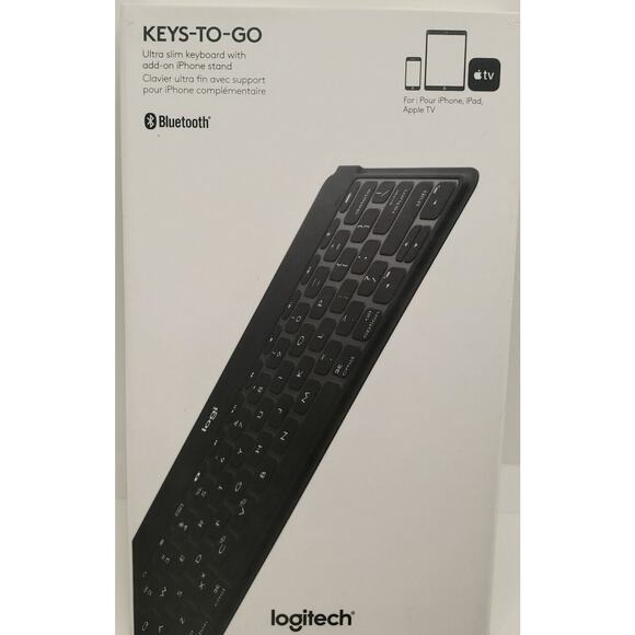 LOGITECH KEYS-TO-GO BLUETOOTH CORDLESS KEYBOARD FOR "I" PRODUCTS